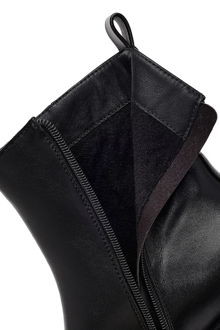 Women's Black Zipper Boots