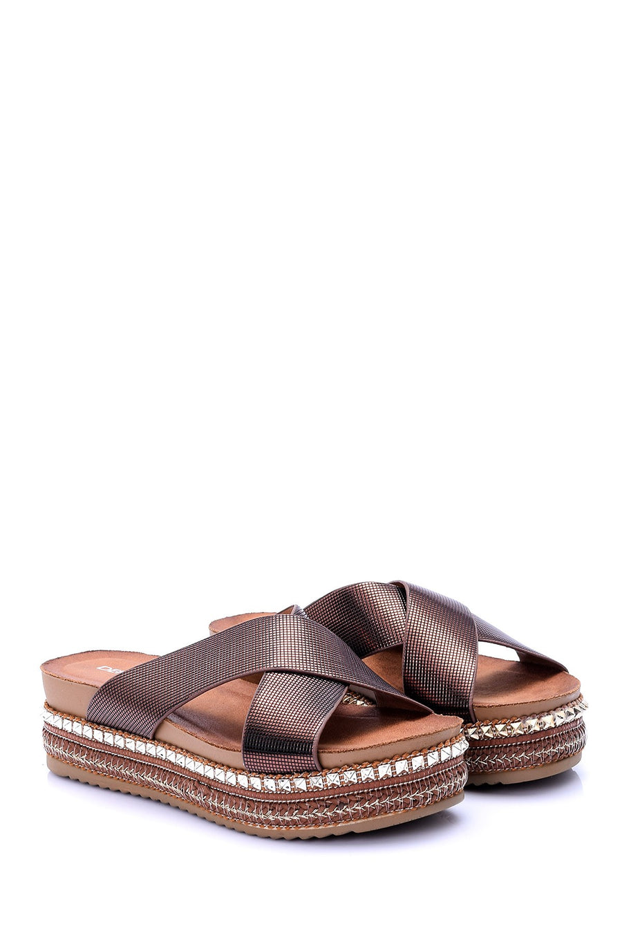 Women's Stone Detailed Slippers