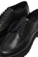 Men's Black Lace-Up Thick-Soled Leather Casual Shoe | Derimod