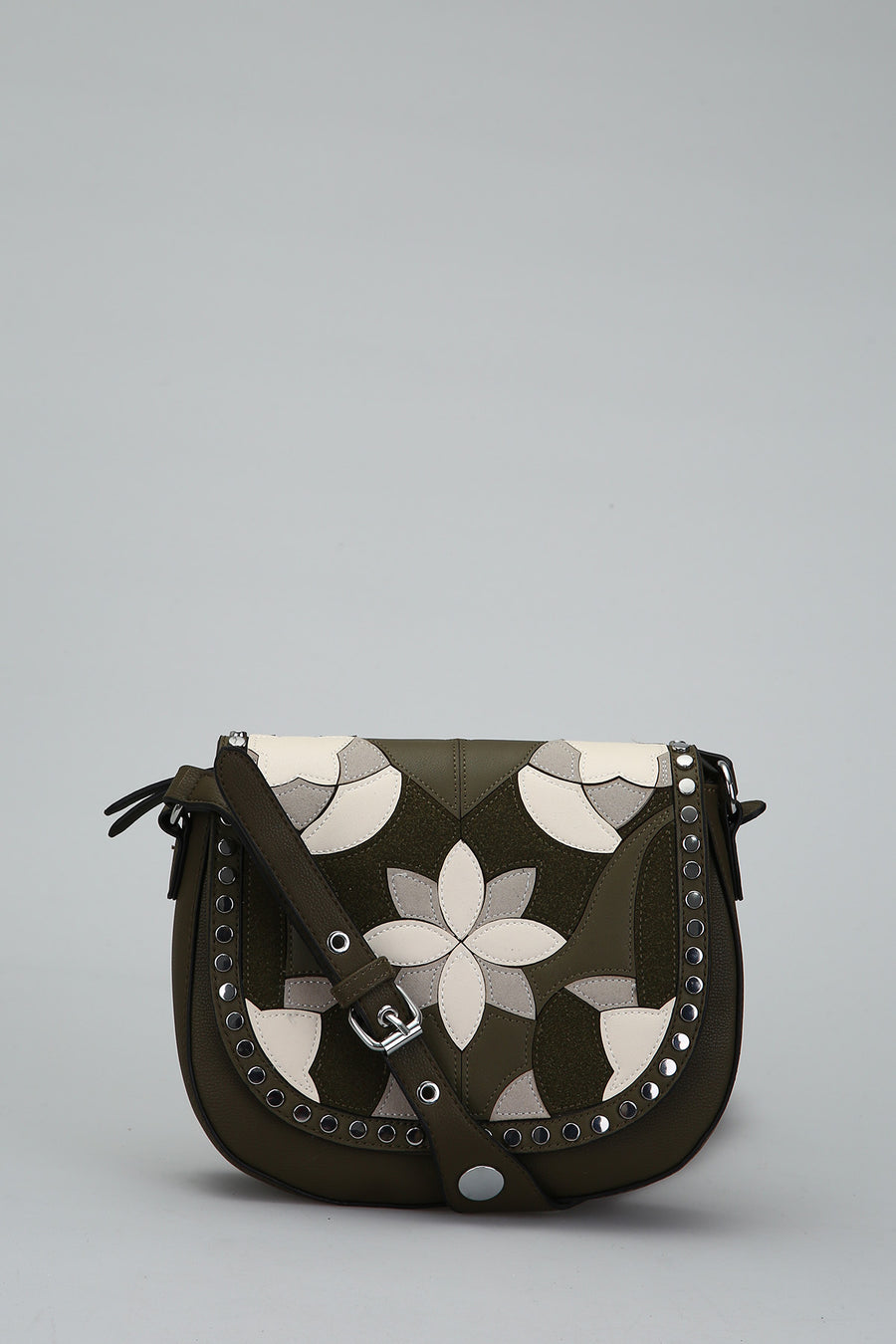 Women's Crossbody Bag with Staple Detail 18SBD263814 | Derimod