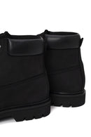 Erkek Siyah Bağcıklı Deri Casual Bot | Derimod