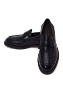 Derimod Black Erkek Siyah Deri Casual Loafer | Derimod