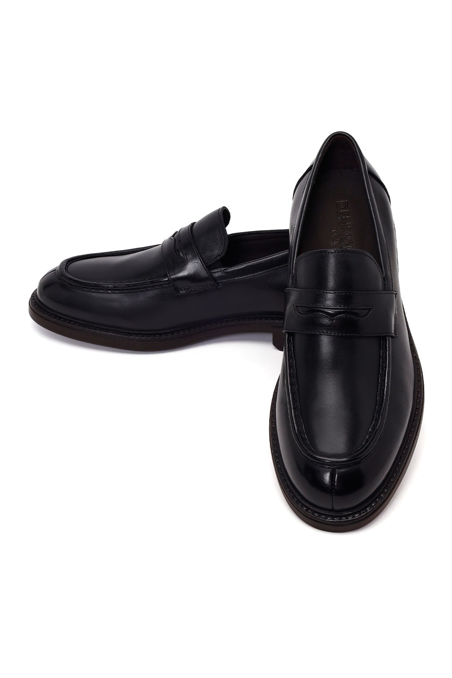 Derimod Black Erkek Siyah Deri Casual Loafer