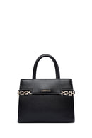 Women's Black Long Strap Chain Detailed Handbag | Derimod