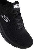 Skechers Women's Black Fashion Fit Lace-Up Thick Sole Fabric Sneakers | Derimod