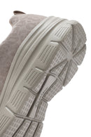 Skechers Women's Beige Fashion Fit Lace-Up Fabric Sneakers | Derimod