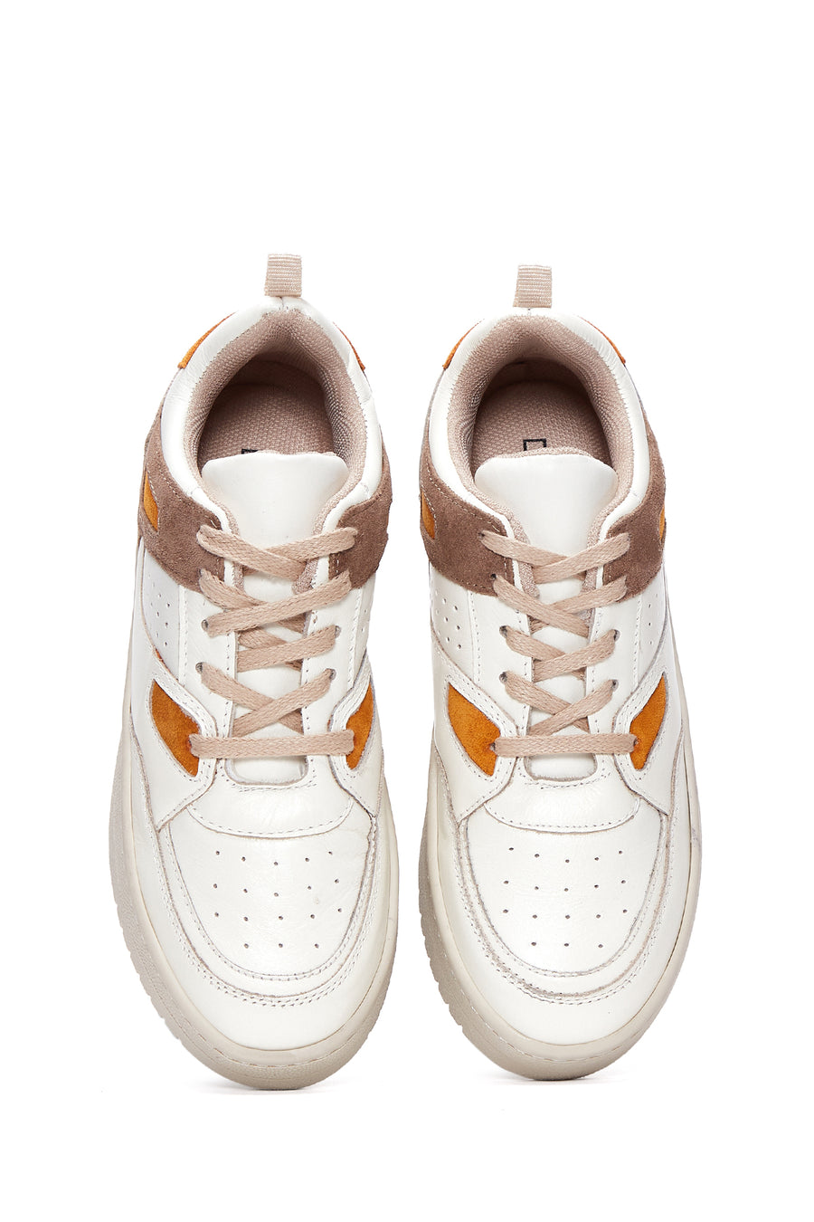Women's Beige Leather Suede Detailed Sneaker