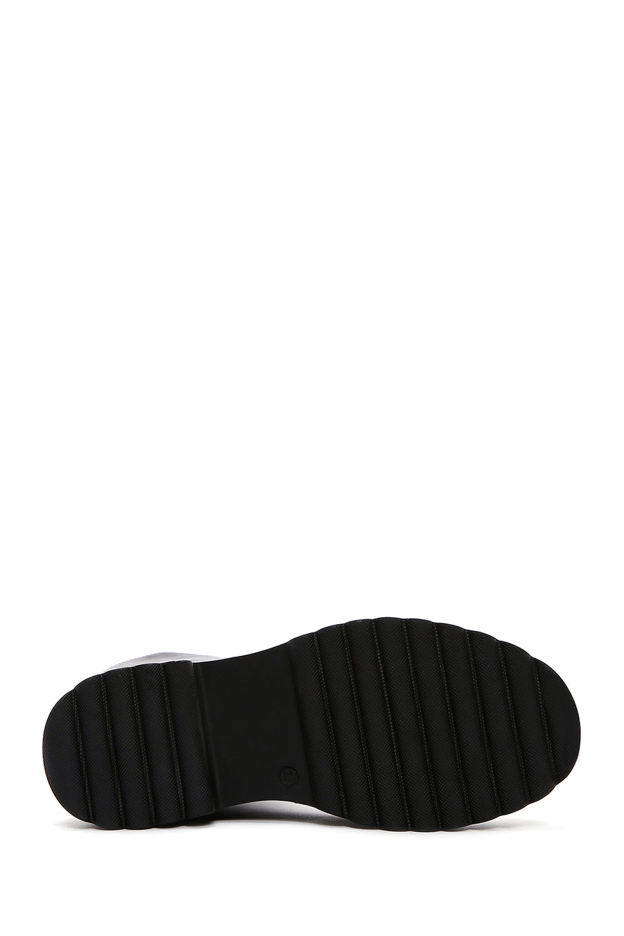 Women's Black Zippered Laced Flat Leather Boots