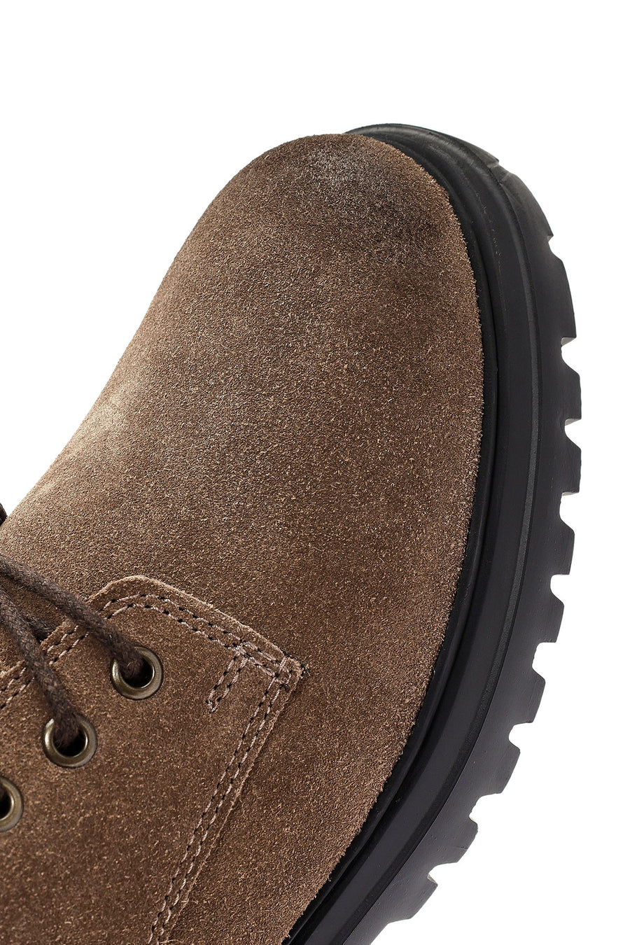 Men's Mink Zipper Lace-Up Suede Leather Casual Boots