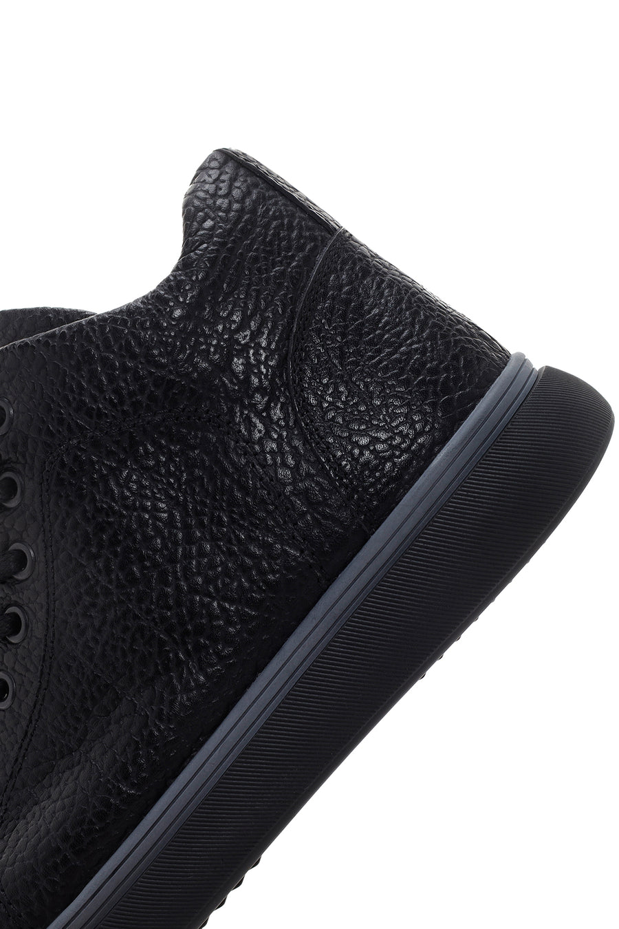 Men's Black Leather Zippered Sports Boots