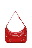 Women's Red Long Strap Patent Leather Shoulder Bag | Derimod