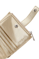 Women's Yellow Metallic Wallet | Derimod