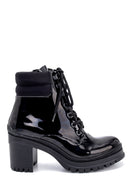 Women's Patent Leather Heeled Boots | Derimod