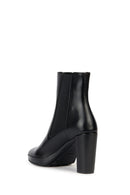 Geox Women's Black Walk Pleasure Leather Plaftorm Heeled Boots | Derimod