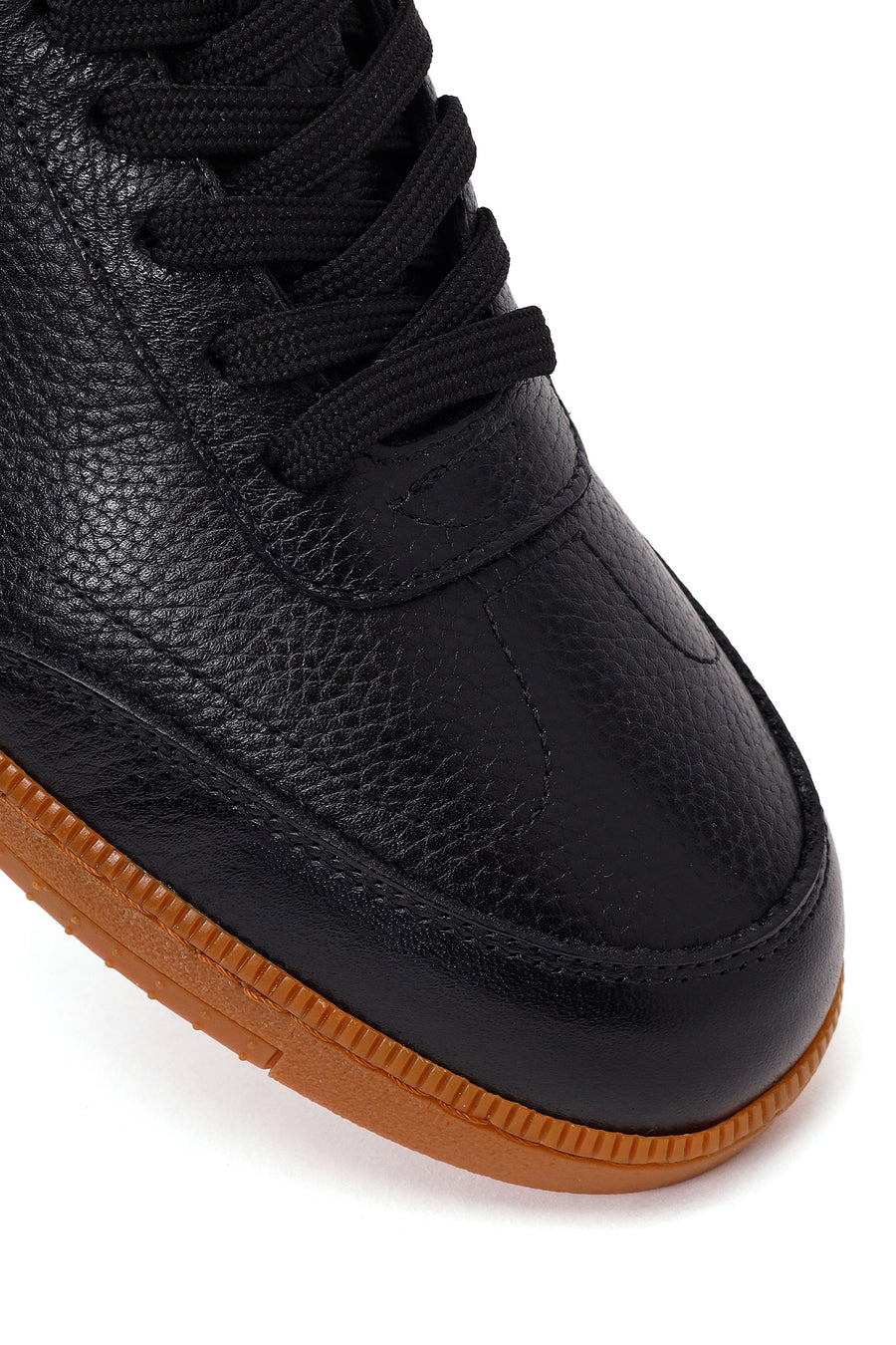Male Black Lace-up Leather Sneaker