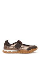 Woman Brown Strappy Sporty Ballerine flats | Derimod