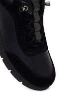 Woman Black Lace-Up Thick-Soled Leather Comfort Shoes | Derimod