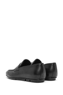 Erkek Siyah Deri Loafer | Derimod