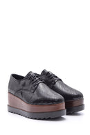 Women's Snakeskin Patterned High-Sole Shoes | Derimod