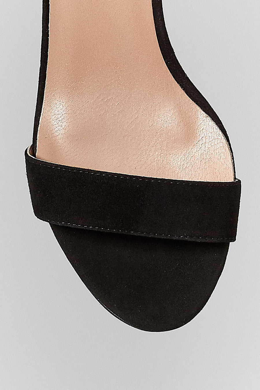 Suede Ankle Strap Women's Leather Heeled Sandals