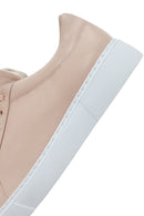 Women's Powder Lace-Up Leather Sneaker | Derimod