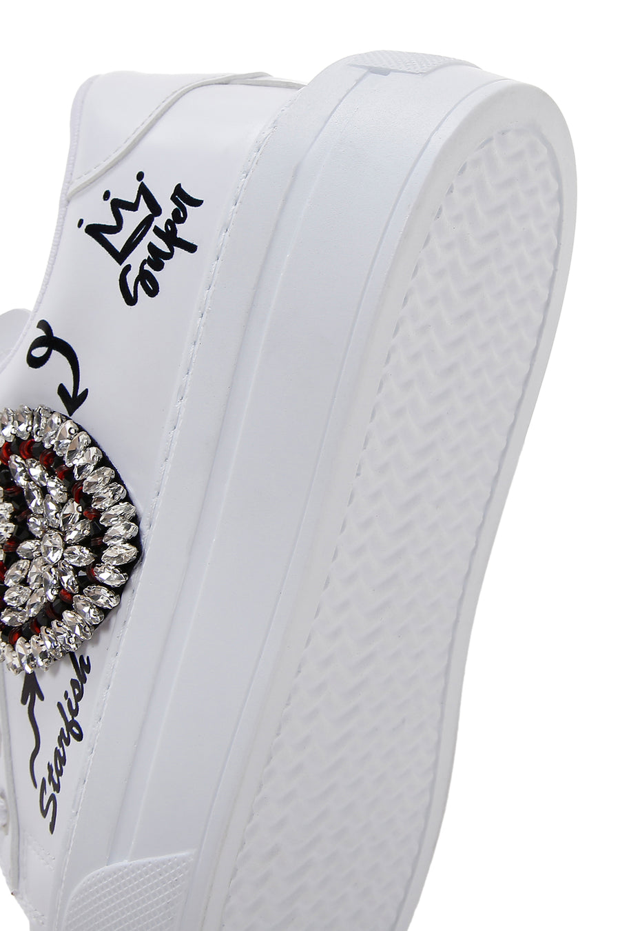 Women's White Stone Sneaker