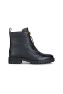 Geox Women's Black Hoara Leather Boots | Derimod