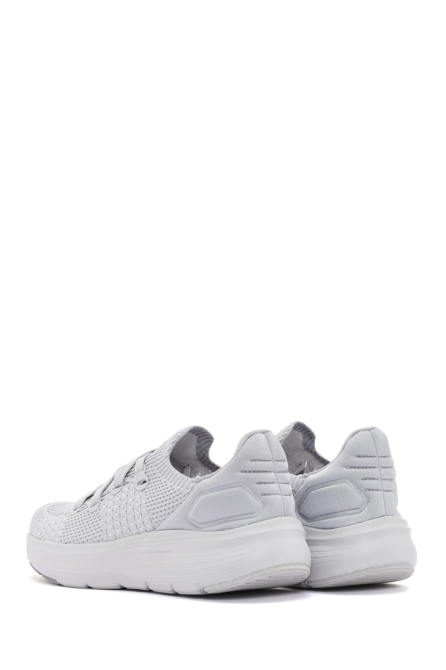 Derimod Zero Women's Gray Lace-Up Thick Soled Fabric Sneaker