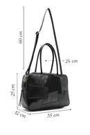 Women's Black Long Strap Patterned Shoulder Bag | Derimod