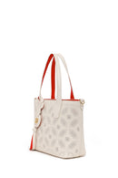 Woman White Long Strap Patterned Shoulder Bag | Derimod
