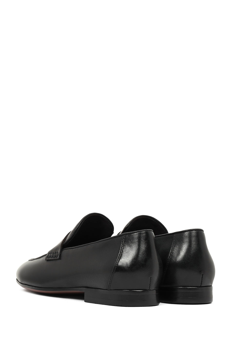 Derimod Black Male Black Leather Classic Loafer