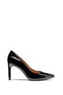 Geox Women's Black Faviola Thin Heeled Patent Leather Stiletto | Derimod