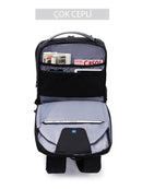 D-Pack Unisex Black Technological Fabric Hardcase Backpack | Derimod