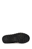 Men's Navy Blue Lace-up Leather Casual Sneaker | Derimod