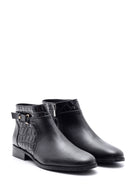 Women's Crocodile Detailed Leather Boots | Derimod