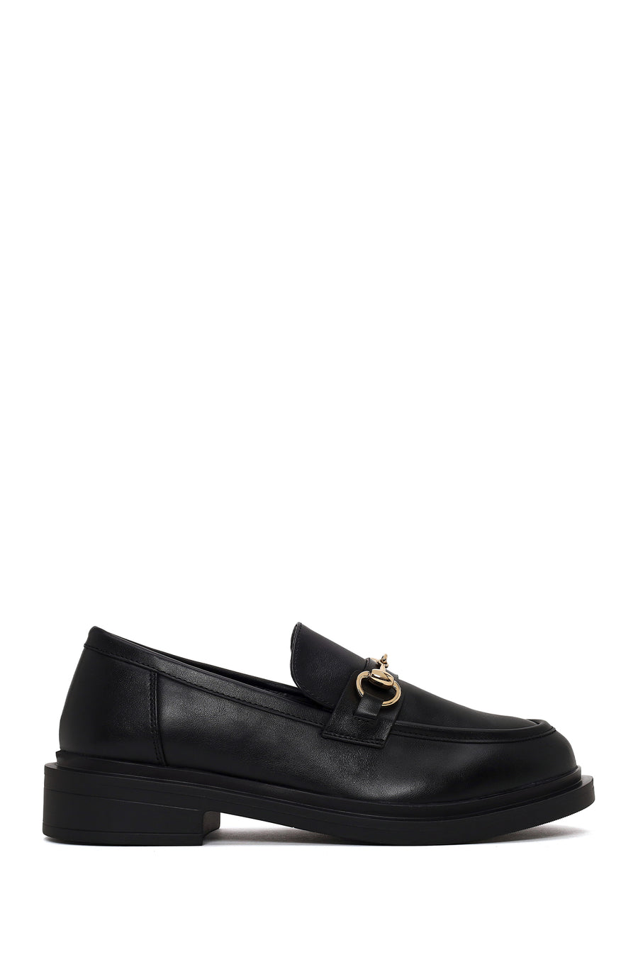 Kadın Siyah Tokalı Maskülen Loafer AF250001SV | Derimod
