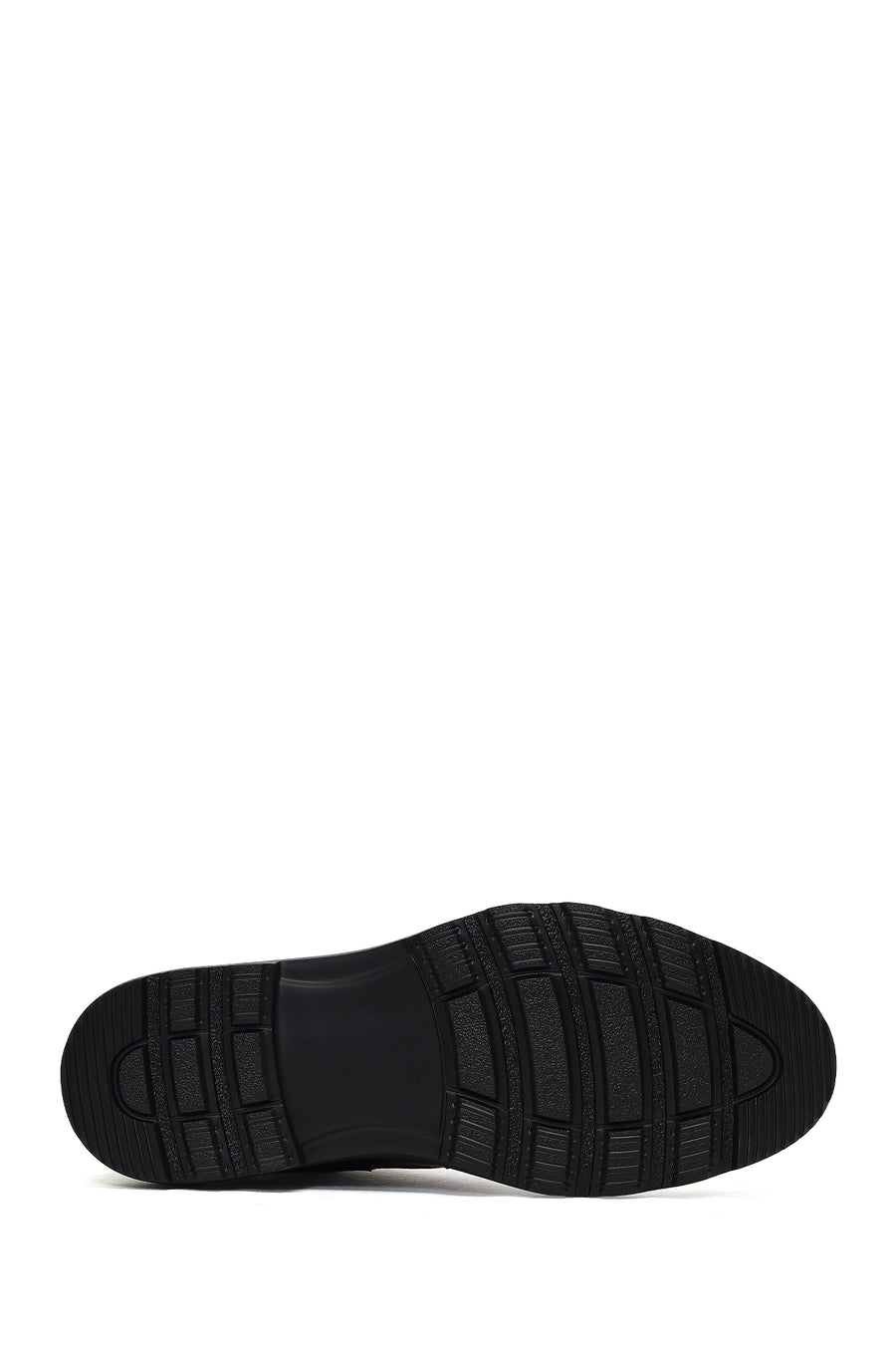 Men's Black Zippered Leather Casual Boot