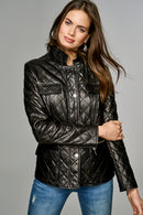 LAURA WOMEN'S LEATHER JACKET | Derimod