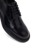Male Black Lace-up Leather Casual Shoes | Derimod