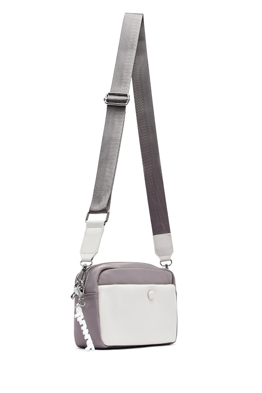 Women's White Accessory Detailed Crossbody Bag