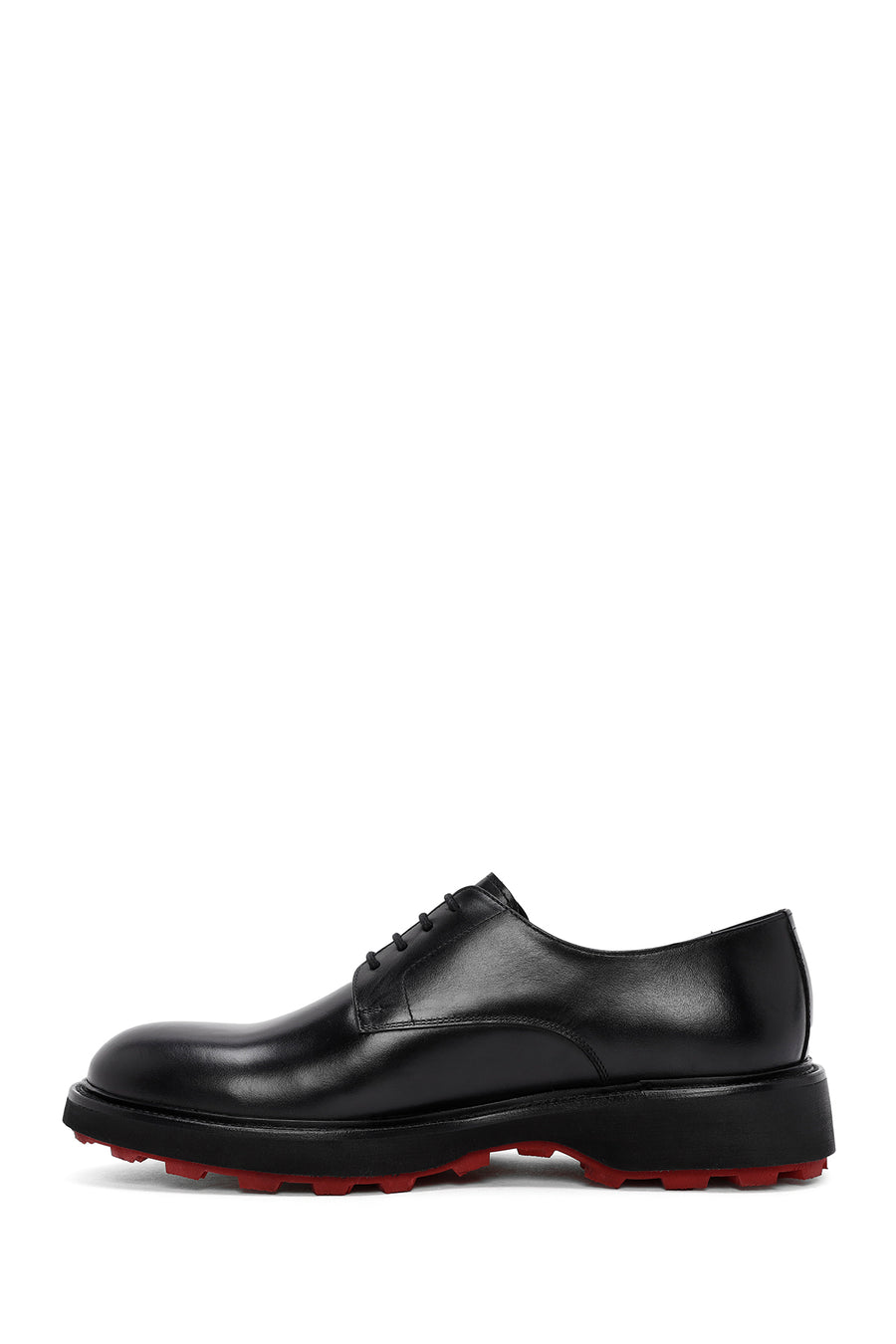 Men's Black Lace-up Leather Casual Shoes