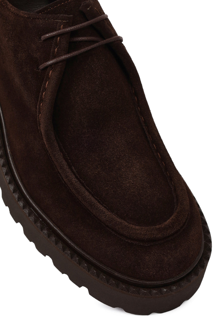 Men's Brown Lace-Up Suede Leather Casual Shoes