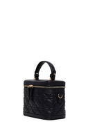Woman Black Long-Strap Quilted Mini Shoulder Bag | Derimod