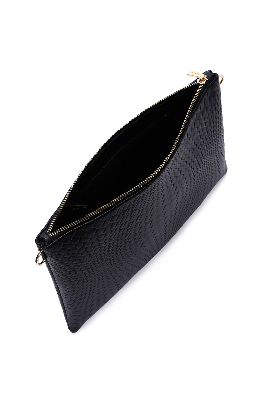 Women's Black Printed Portfolio Bag