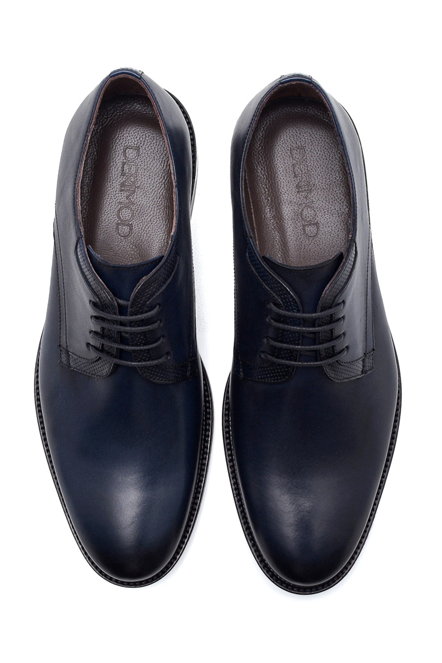 Men's Navy Blue Leather Classic Shoes