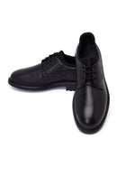 Male Black Lace-Up Leather Casual Shoes | Derimod
