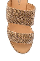 Women's Straw Knitted Slippers | Derimod