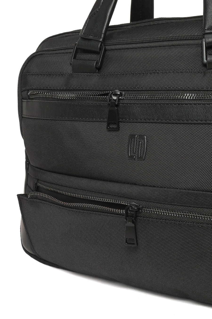 Men's Black Long Strap Briefcase