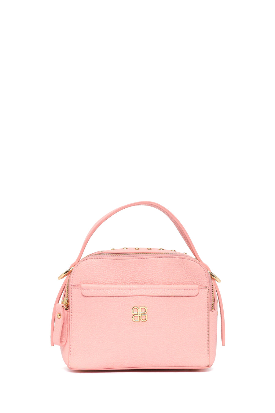 Women's Powder Pink Studded Crossbody Bag