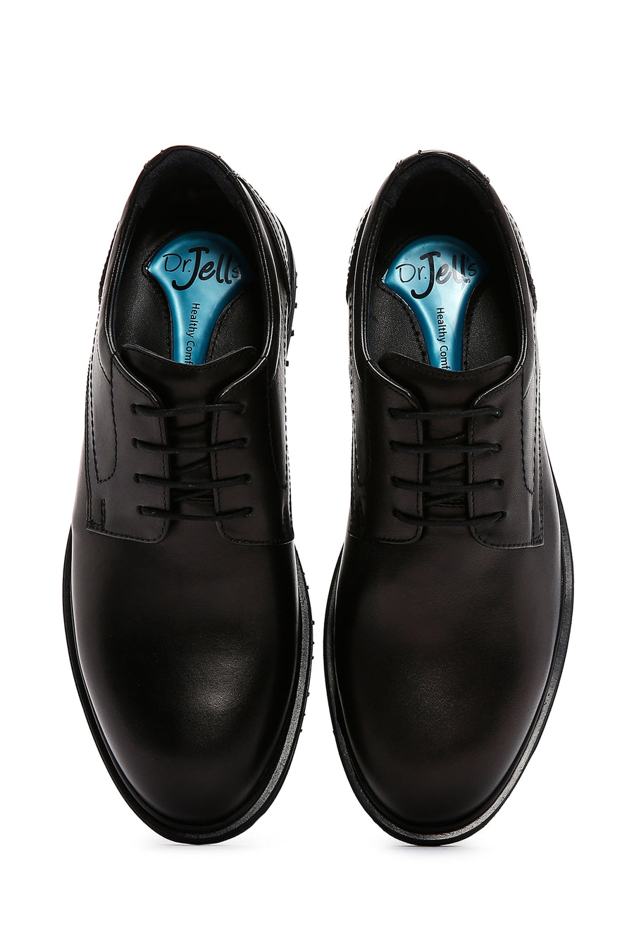 Men's Black Lace-up Leather Casual Shoes